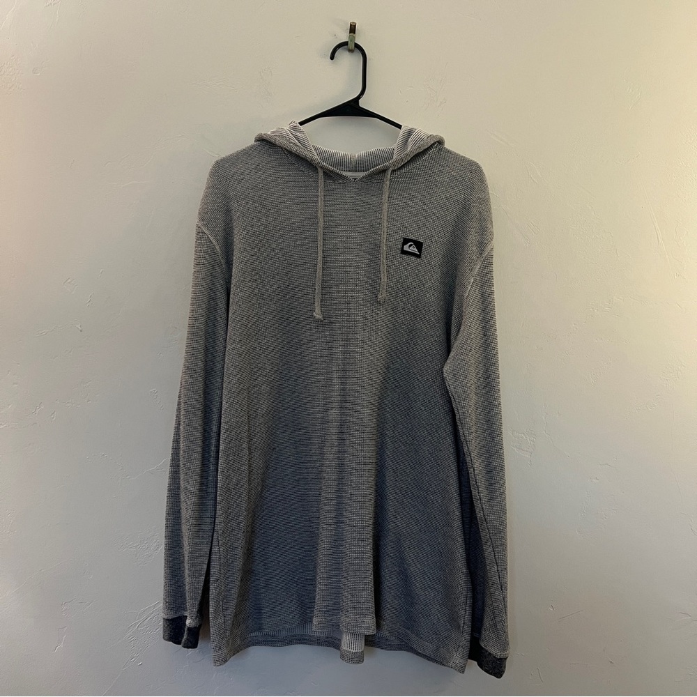 Quiksilver Gray Lightweight Hoodie Sweatshirt